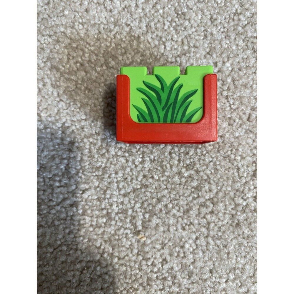 Playmobil Red Window planter box with green foliage Replacement Part Farm Zoo